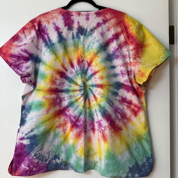 Custom Tie-Dyed Dickies Scrub Top - Picture 2 of 2